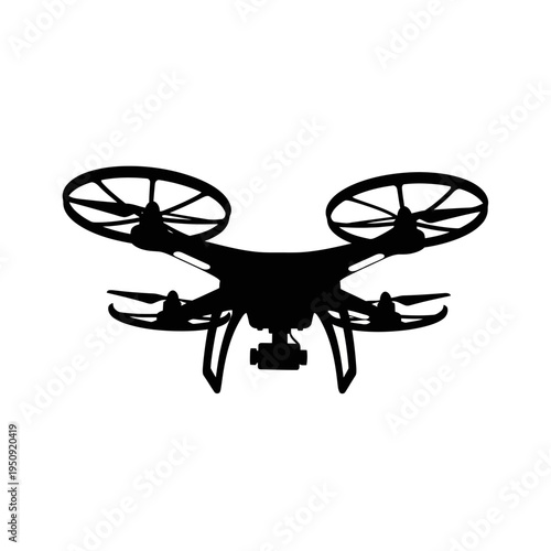 Drone with propellers and camera.