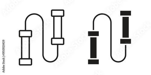 Jump rope icon symbol, logo illustration. Vector graphics web design.