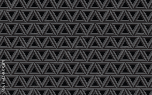 Triangle gray color seamless pattern, black and white seamless pattern