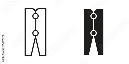 Peg icon symbol, logo illustration. Vector graphics web design.