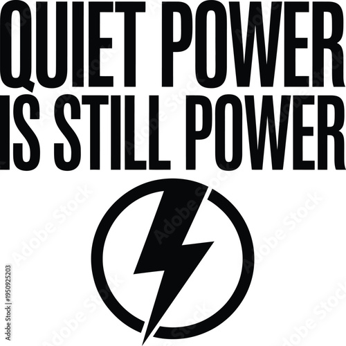 Black and white minimalist with the number four symbol and text typography