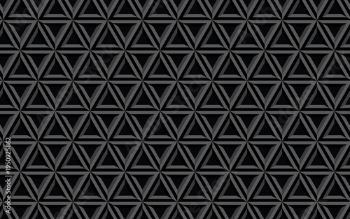 Polygon gray color seamless pattern, abstract geometric background