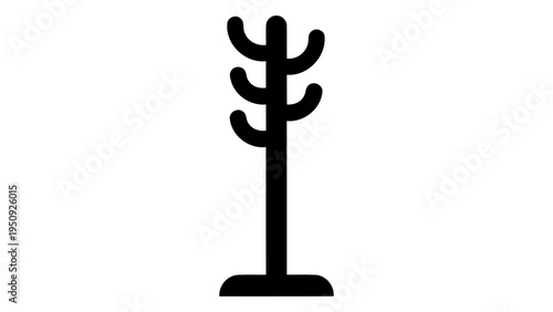 Valokuva Minimalist floor standing coat stand icon