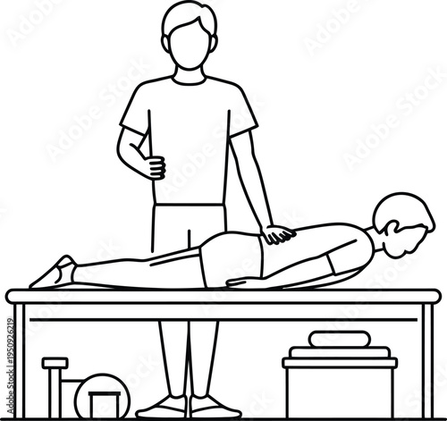 Person performing c p r on a patient on medical table with equipment cardiopulmonary resuscitation medical procedure