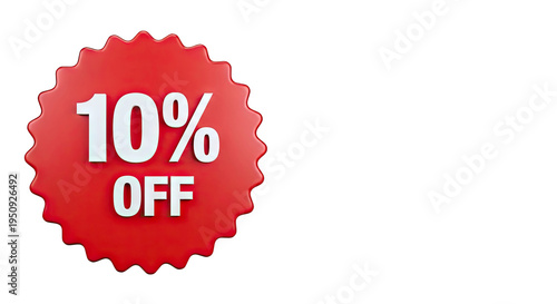 10% Off Discount Sticker