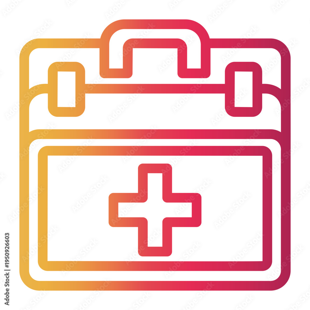 Fototapeta premium first and kit Line Gradient Icon