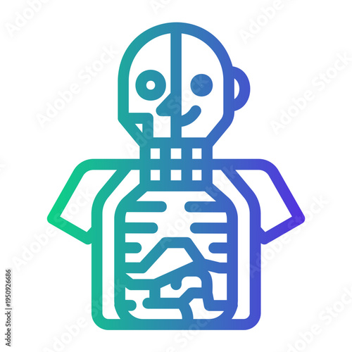 anatomy Line Gradient Icon