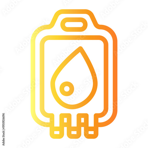blood bag Line Gradient Icon