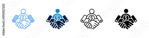 Broker Multiple Style Icon Set Collection 