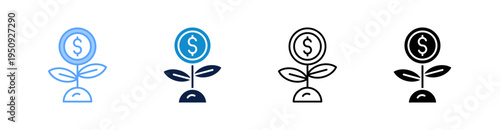 Yield Multiple Style Icon Set Collection 