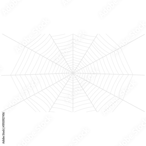 Realistic spider web vector illustration set isolated on transparent background. Creepy cobweb corner decoration for Halloween design, spooky gothic gothic aesthetic, hand-drawn net pattern graphic.