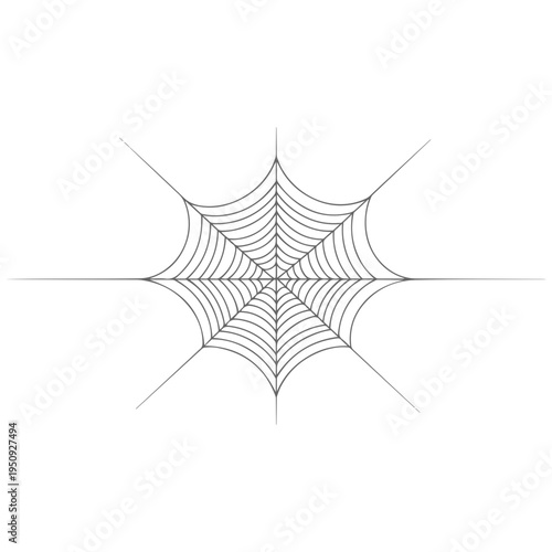 Realistic spider web vector illustration set isolated on transparent background. Creepy cobweb corner decoration for Halloween design, spooky gothic gothic aesthetic, hand-drawn net pattern graphic.