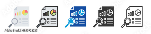 data literacy icon set multi style various collection