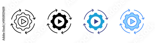 Automatically icon set multiple style collection