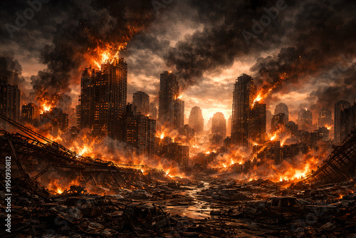 fire in the city
