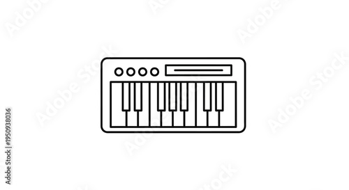 Electronic keyboard instrument close up.