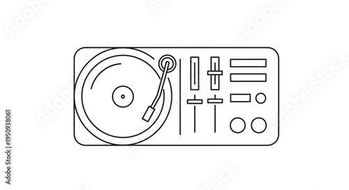 Turntable Vinyl Record Player Equipment.