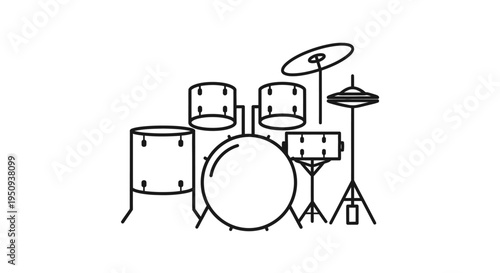 Drum set musical instrument equipment.