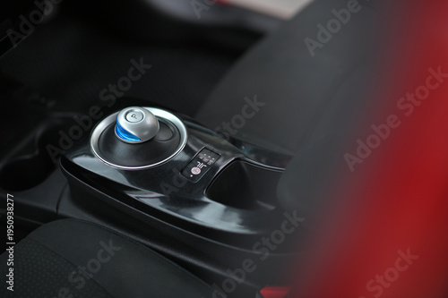 Ev electric car interior buttons dashboard control battery light