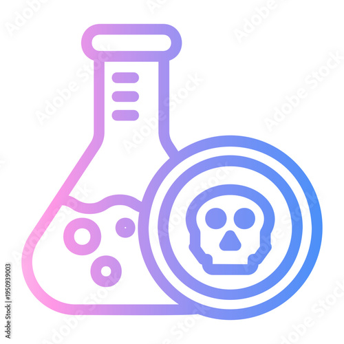 toxic Line Gradient Icon
