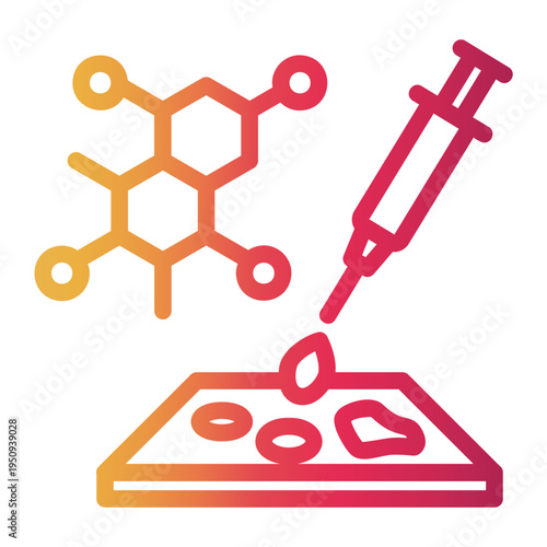 biomedical Line Gradient Icon