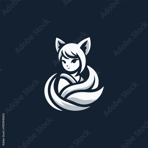 Girl Kitsune Logo