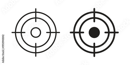 Aim icon logo concept on white background. Suitable for use on web apps