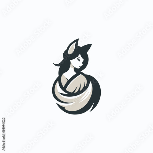 Girl Kitsune Logo