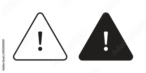 Alert icon logo concept on white background. Suitable for use on web apps