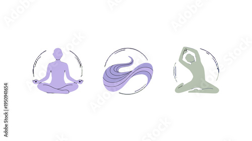 Serene yoga meditation, a practice for health and wellness. 