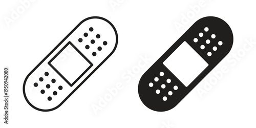 Bandage icon logo concept on white background. Suitable for use on web apps