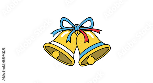 Bells Vector Illustration, Festive Holiday Design, Celebration Graphic, Christmas Icon