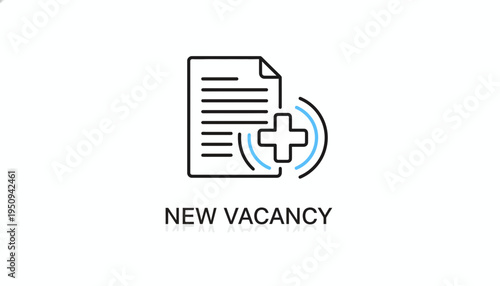 New Vacancy Icon: Job Opportunity, Recruitment, Hiring, Employment Search, Career Growth