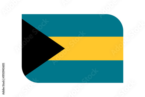 Free Download Bahamas flag icon isolated on transparent background for travel and national identity projects - GFXLoad