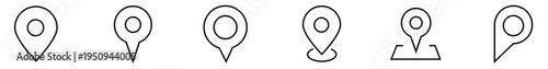 Location icon, Map pin icon, Pointer icon, GPS icon, Navigation icon, Destination icon, Place icon, Position icon, Marker icon, Address icon, Local, Set