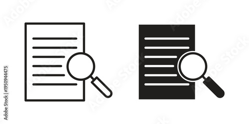 Case study icon logo concept on white background. Suitable for use on web apps