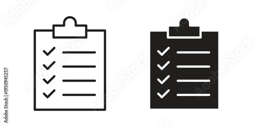 Clipboard icon logo concept on white background. Suitable for use on web apps