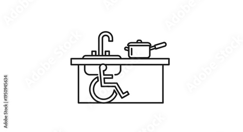 Accessible Kitchen Sink Design for Wheelchair Users, Iconography