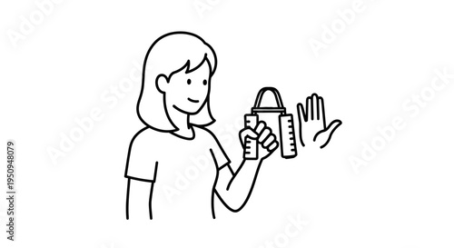 Woman holding measuring tape and ruler, planning, DIY, crafting, home improvement concept