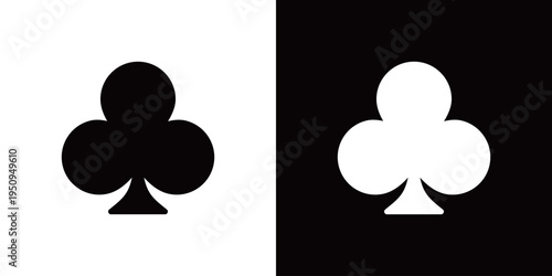 トランプのクラブマークのアイコン