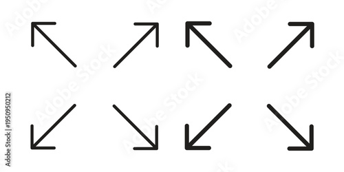 Expand icon logo concept on white background. Suitable for use on web apps