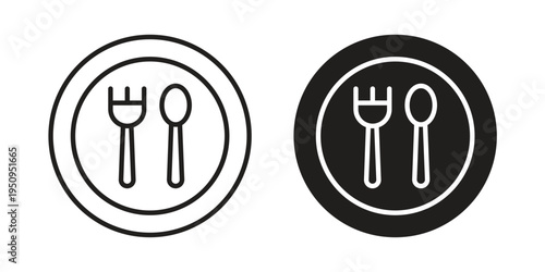 Food icon logo concept on white background. Suitable for use on web apps