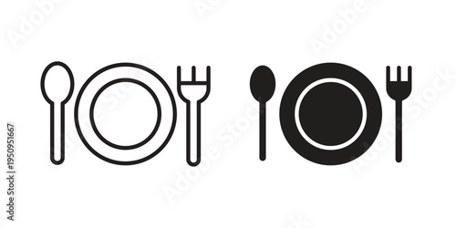 Food icon logo concept on white background. Suitable for use on web apps