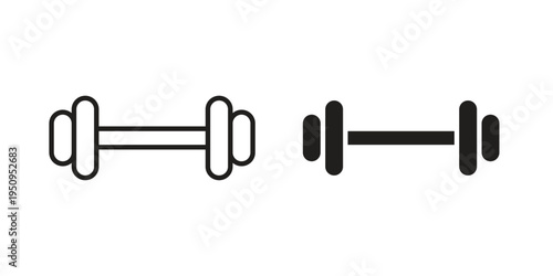 Gym icon logo concept on white background. Suitable for use on web apps