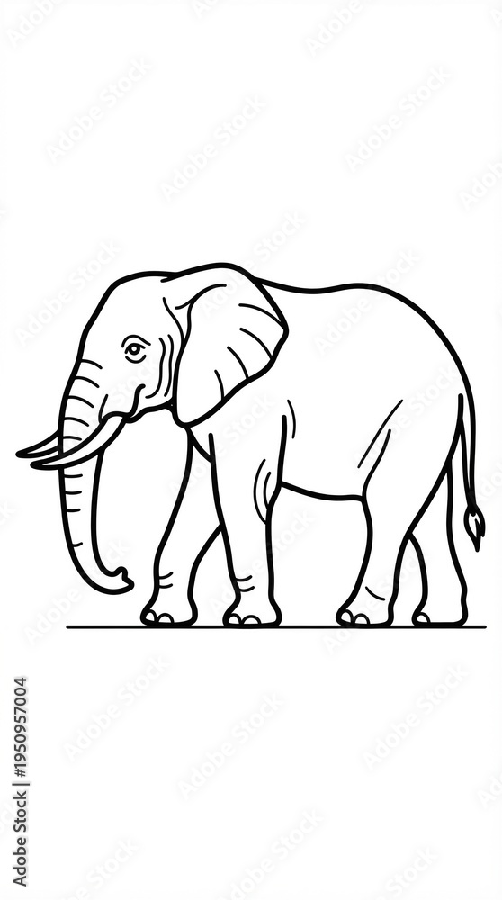 Obraz premium elephant vector illustration