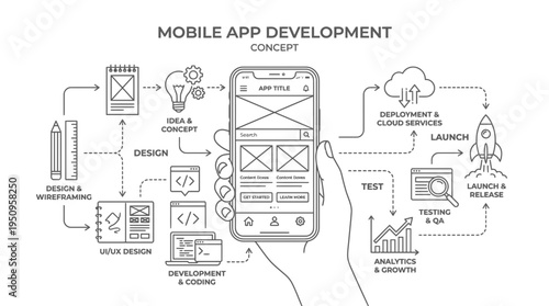 Mobile App Development Process From Idea To Launch And Growth