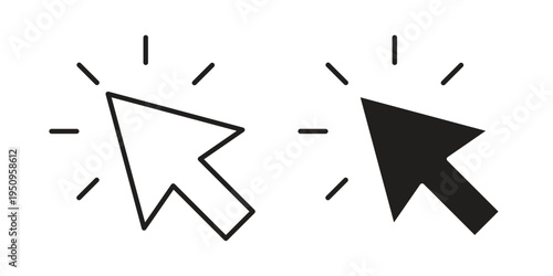 Mouse icon logo concept on white background. Suitable for use on web apps