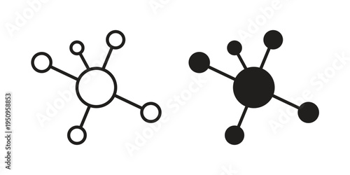 Network icon logo concept on white background. Suitable for use on web apps