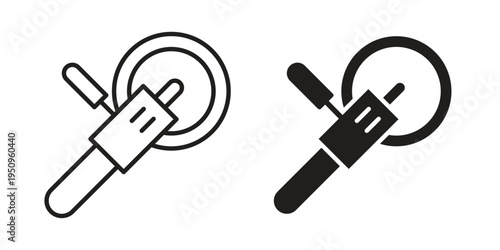 Polisher icon logo concept on white background. Suitable for use on web apps