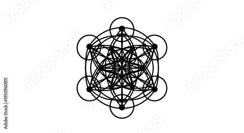 Geometric Sacred Symbol Design Element.